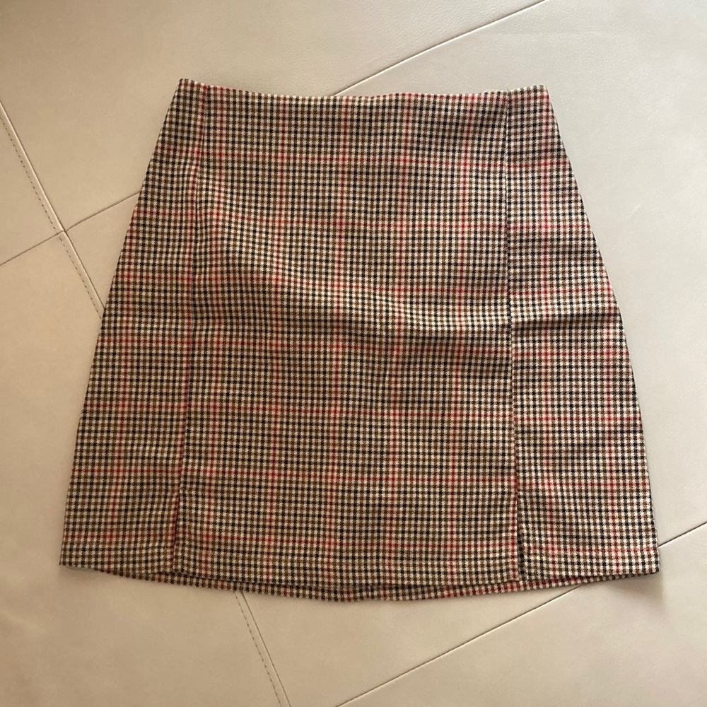Plaid miniskirt